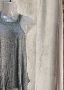 Grey Flowy Tank Top