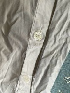 vintage Chanel denim patch shirt