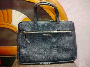 Chic Crocodile Texture Laptop Bag