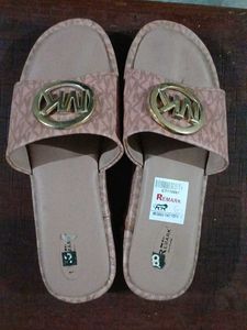 beautiful peach slipers