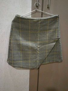 Plaid Wrap Skirt