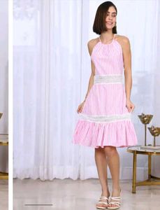 Striped Halter Dress brand new (with price tag)