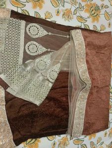 OFFER Exquisite Embellished Net Saree