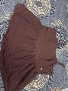 Brown Spaghetti Strap Top