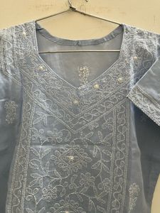 Handmade Lucknowi Chikankari suit set