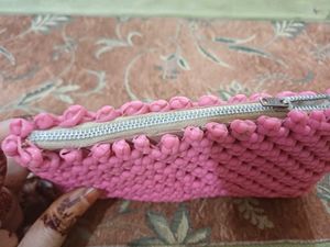 Vintage Chic Pink handmade clutch