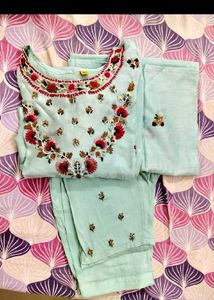 Hand embroidery kurta set