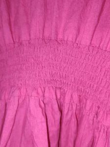 Elegant Fushia Tiered Gown