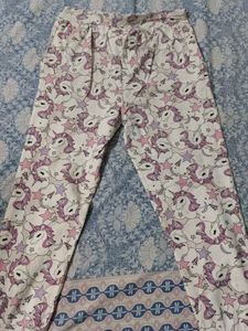 Girls Unicorn Print Pants