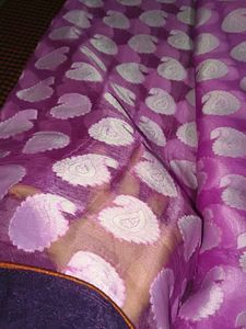 Elegant Purple Ethnic Dress Material