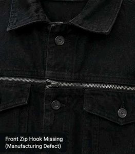 Zara Men’s 2XL Oversized Black Denim Jacket