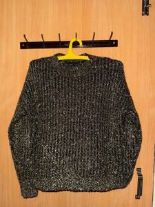 Sparkling Metallic Knit Party Wear Top (Imported)