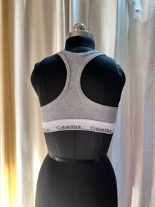 CALVIN KLEIN Grey Sports Bra