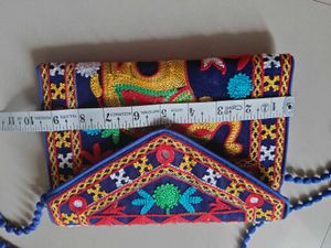 Embroidered Clutch Bag