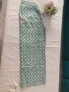 Green Printed 2 pc Kurta Set