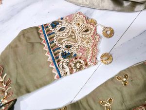 Pakistani Designer suit plazzo dress with dupatta