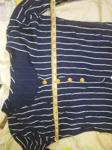 Stylish Blue Striped Kurta