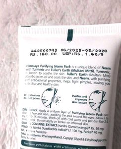 Himalaya Purifying Neem Face pack 5 and 1 scrub (S