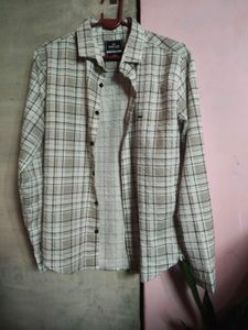 unisex Checked Long Sleeve Shirt