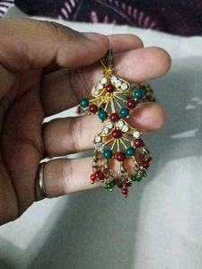 Gold Tone Pendant &amp; Earring Set