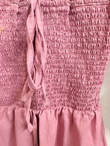 Smocked Square Neck Top