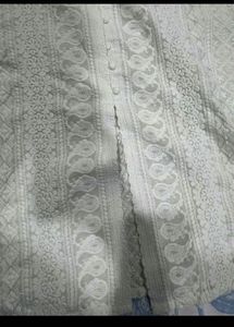 Elegant White Chikankari Kurta
