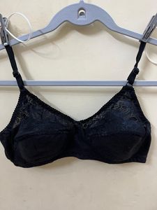 Black Non padded Net Bra