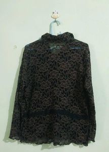 Elegant Lace Sheer Top