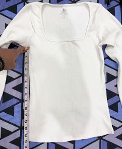 Aahwan Square Neck Long Sleeve Top