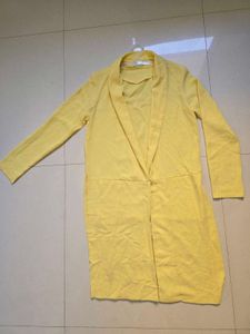Pale Yellow Lightweight Longline Jacket