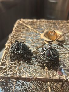 oxidised Earrings&amp; pendant combo