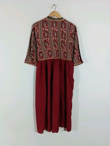 Maroon Printe Kurta (Women)