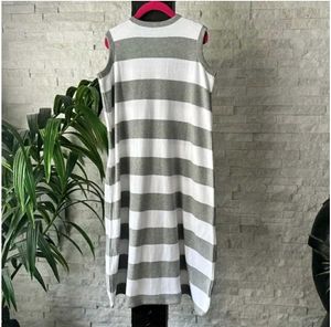 Striped Sleeveless Zip-Up Sleep Sack
