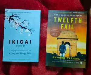 NRB HUB BOOKS SALE: Ikigai &amp; Twelfth Fail Combo