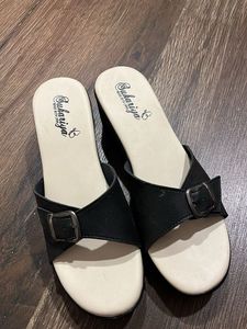 Black Block Heel Sandals | Size EU 40 (UK 6.5)