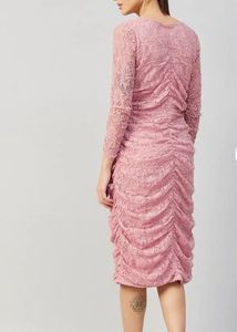 Miss Chase Elegant Ruched Lace Dress XL/40 Inches