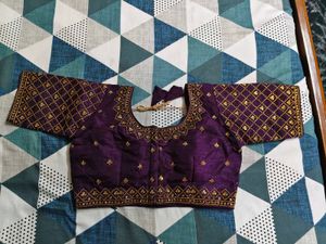 Deep Purple Heavy work Blouse