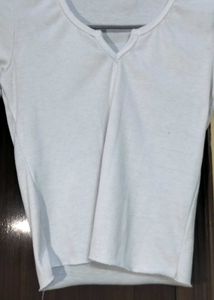Simple White Long Sleeve Tee