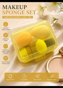 Makeup Sponge Set with Travel Case