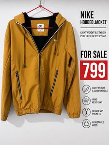 Nike Hooded Jacket Mustard Yellow