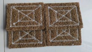Natural Coir Scrubbers Set