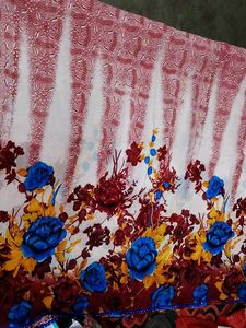 Floral Print Saree