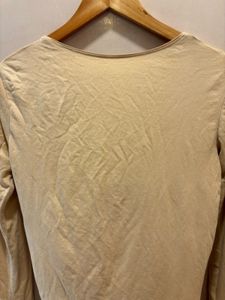 Cream Long Sleeve T-shirt