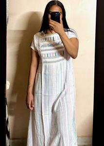 White A-Line Kurta