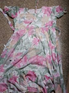 Beautiful Floral Print Maxi Dress