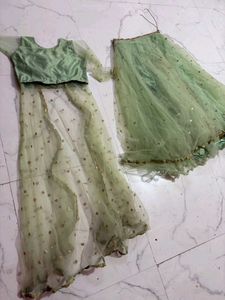 Elegant Mint Green Lehenga Choli