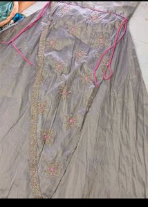buzt 40 Elegant Grey Ethnic Gown
