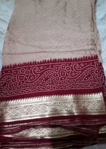 Elegant Bandhani Saree