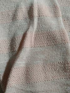Pink Striped Knit Sweater