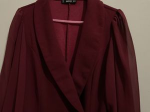 Shein Maroon Blazer Dress